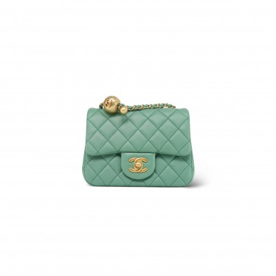 CHANEL MINI FLAP BAG WITH PEARL CRUSH AS1786 (17*13*8cm)